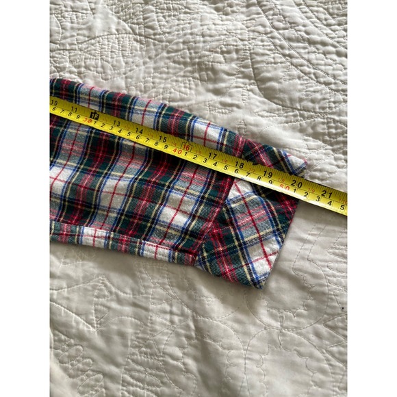 Lauren Ralph Lauren Flannel Cotton Sleep Shirt Plaid Embroidered‎ Logo Cabincore - Picture 12 of 12
